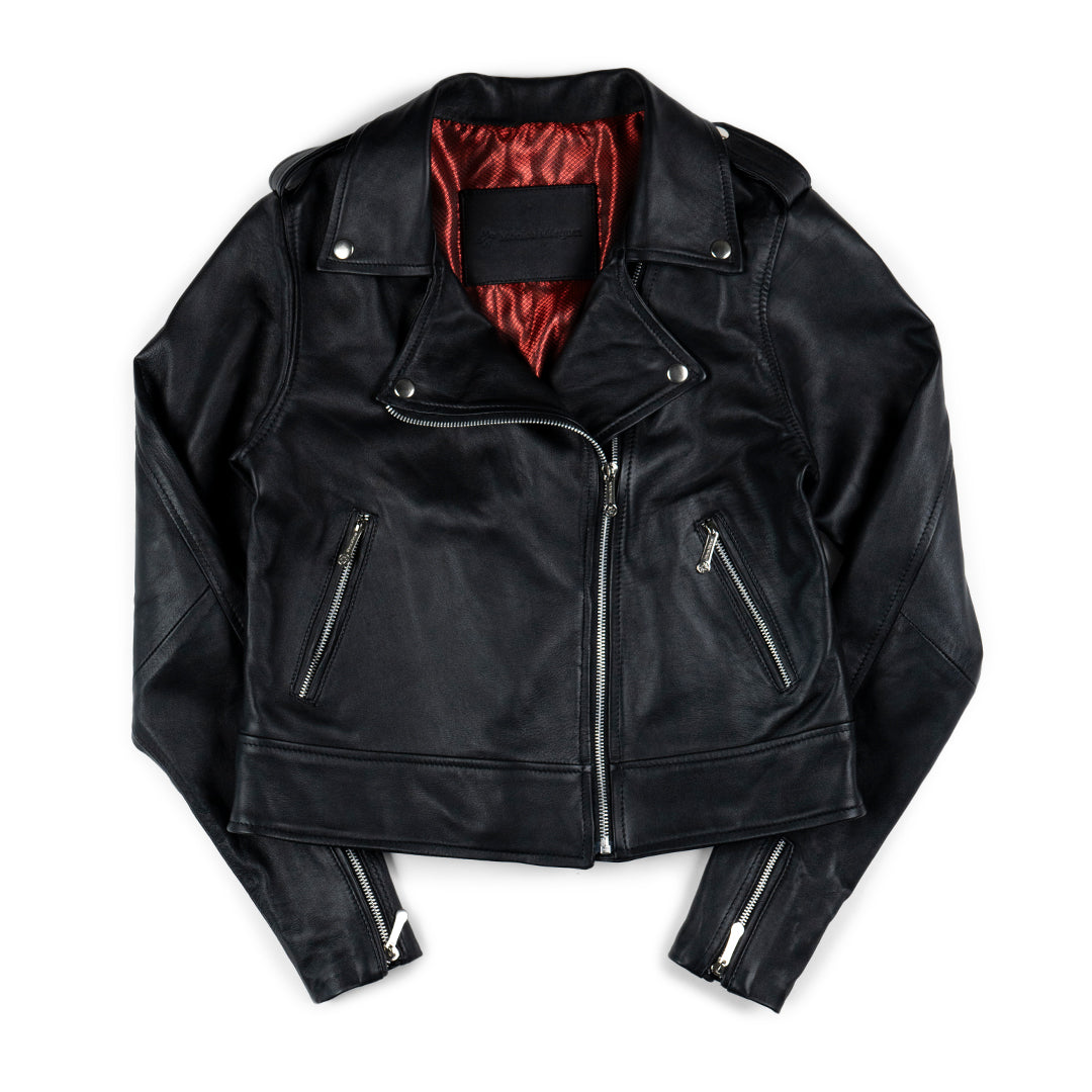 Chamarra Biker Negro