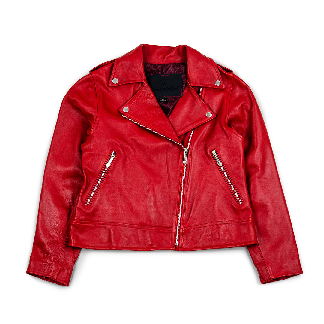 Chamarra Biker Rojo