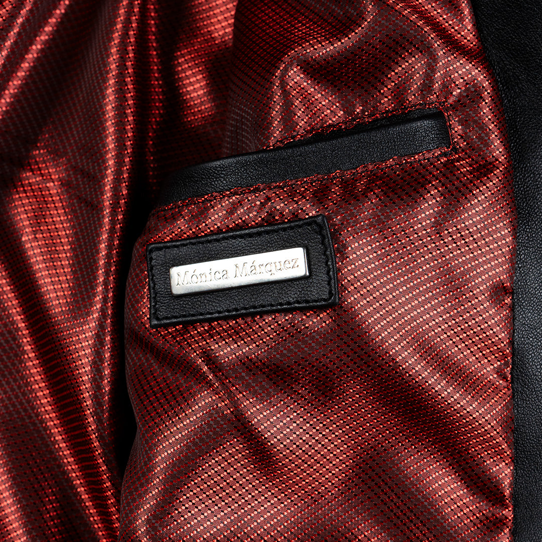 Chamarra Biker Negro