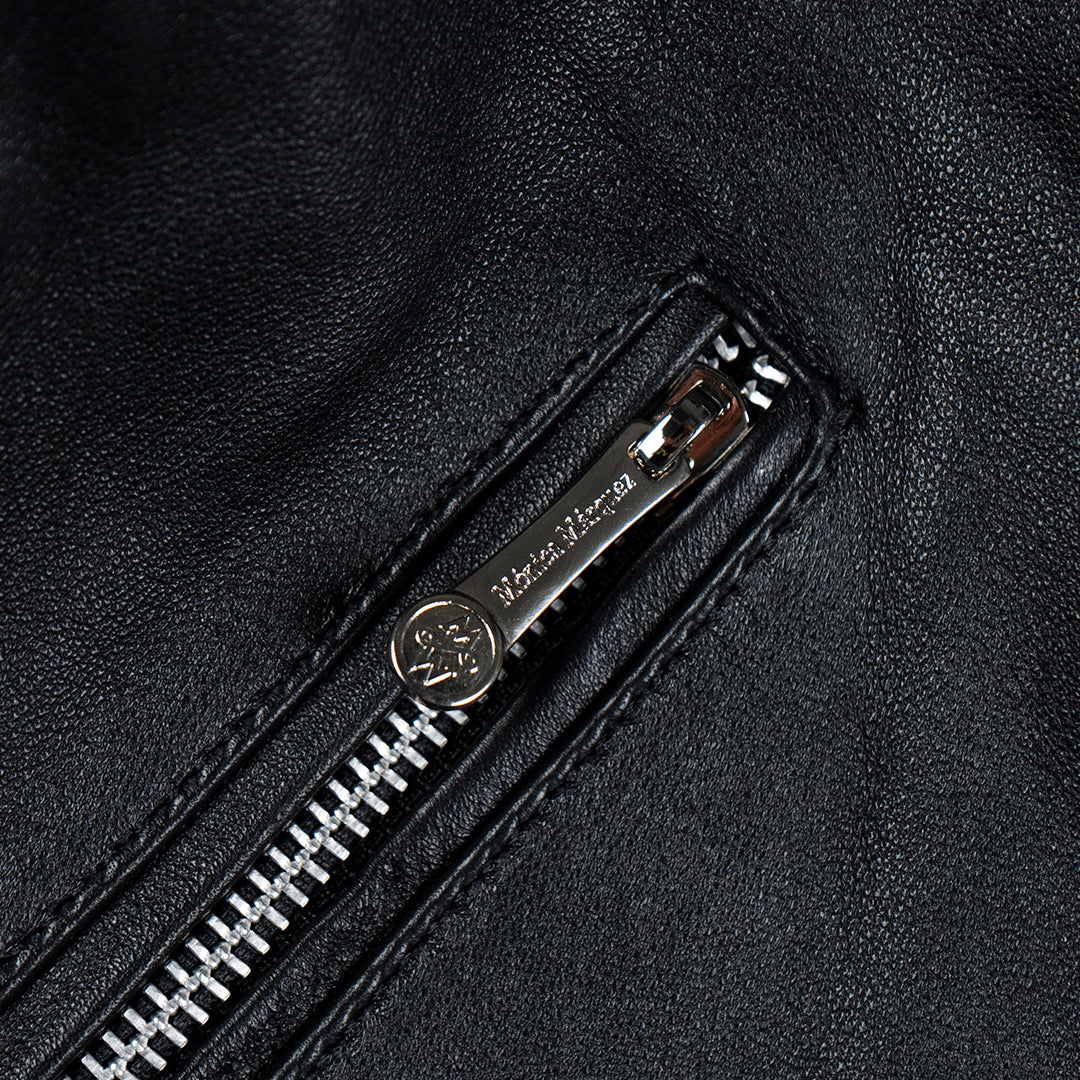 Chamarra Biker Negro