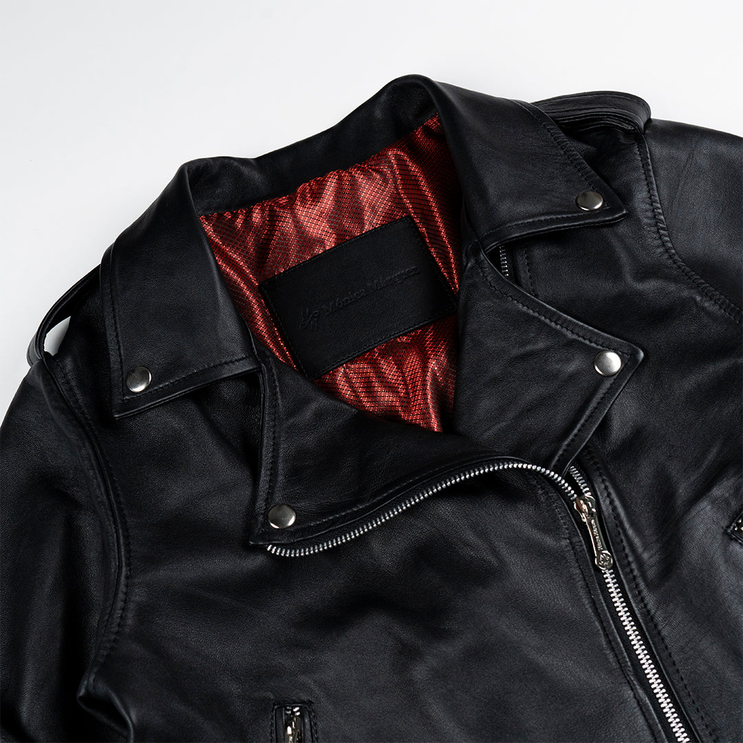Chamarra Biker Negro