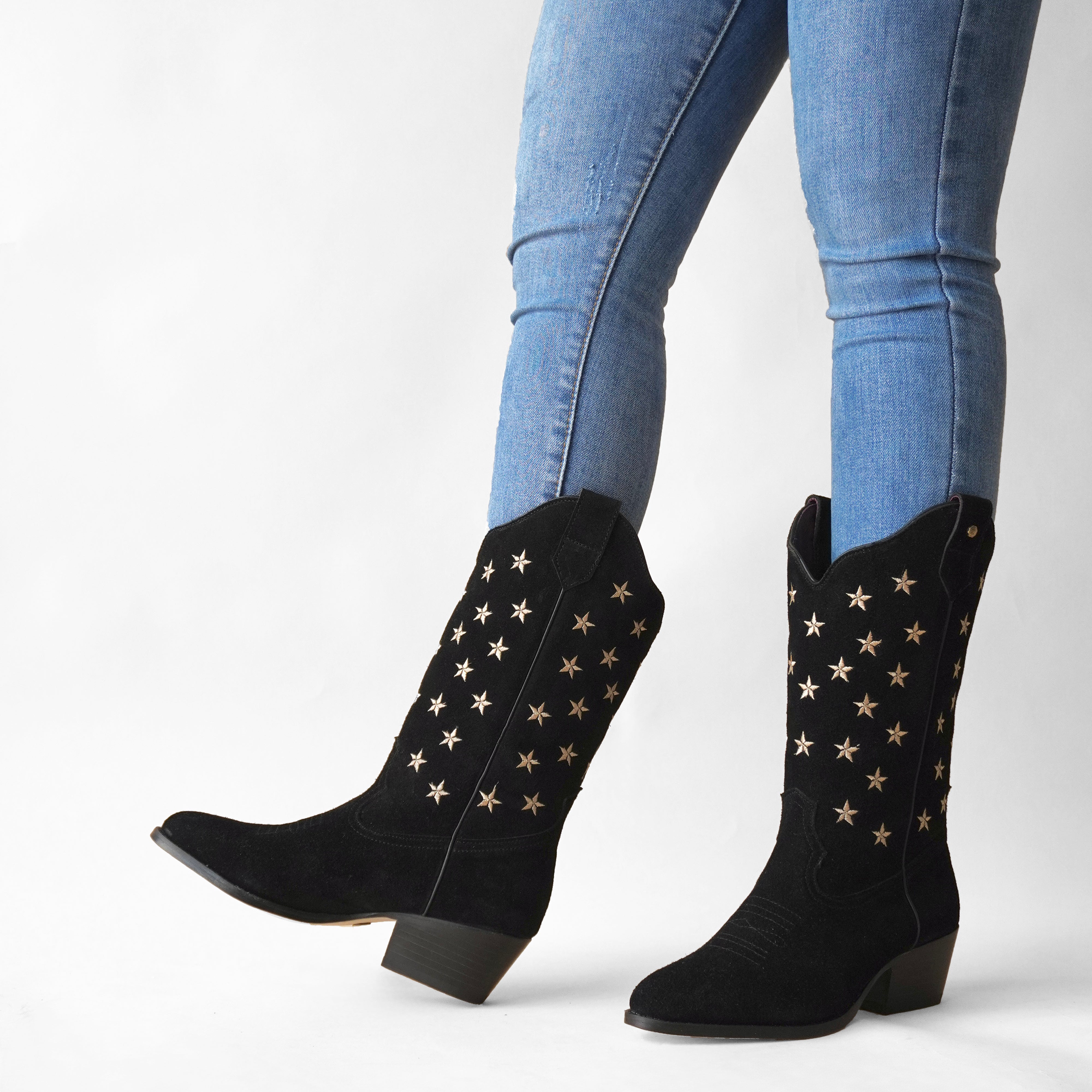 Stars Gamuza Negro