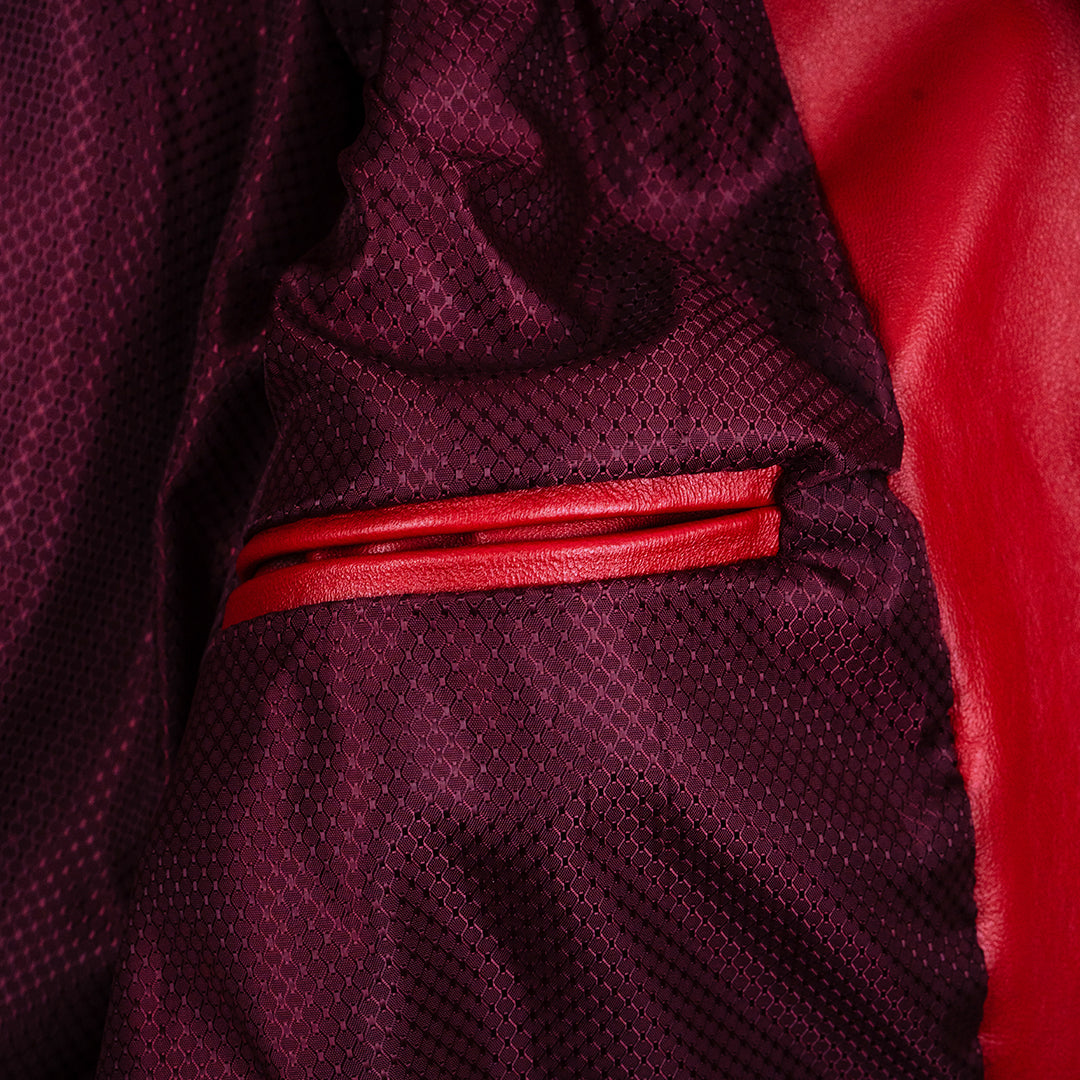 Chamarra Biker Rojo
