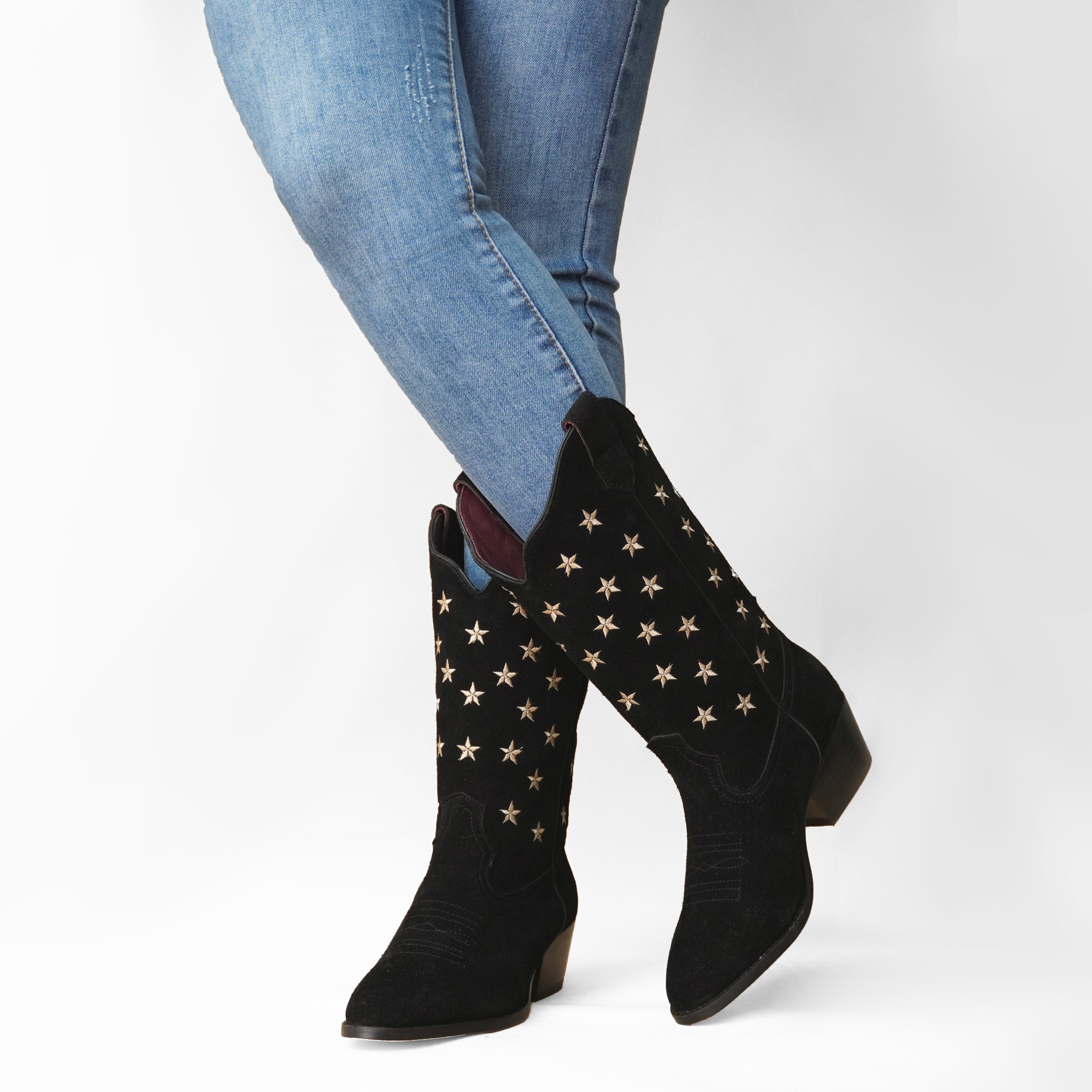 Stars Gamuza Negro