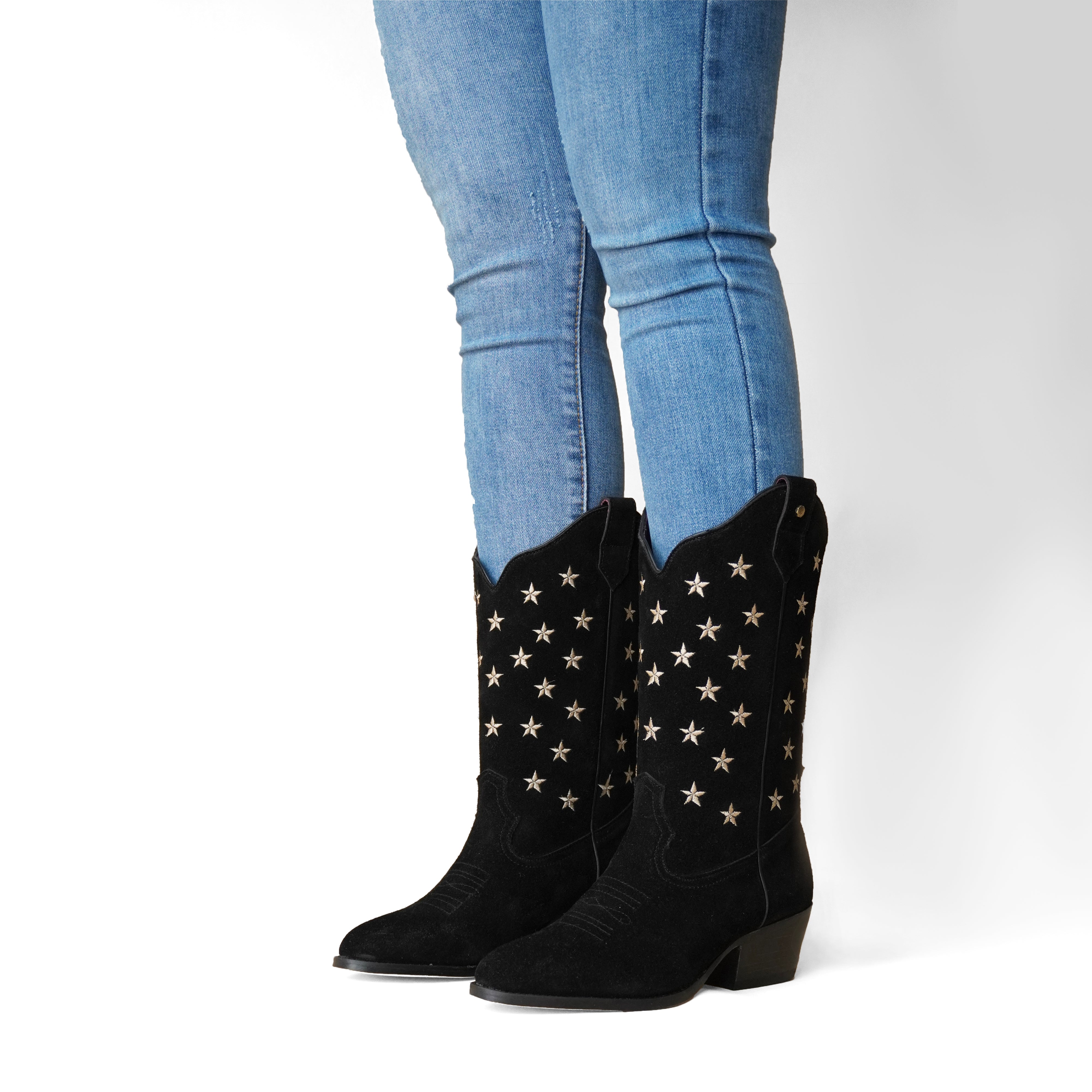 Stars Gamuza Negro